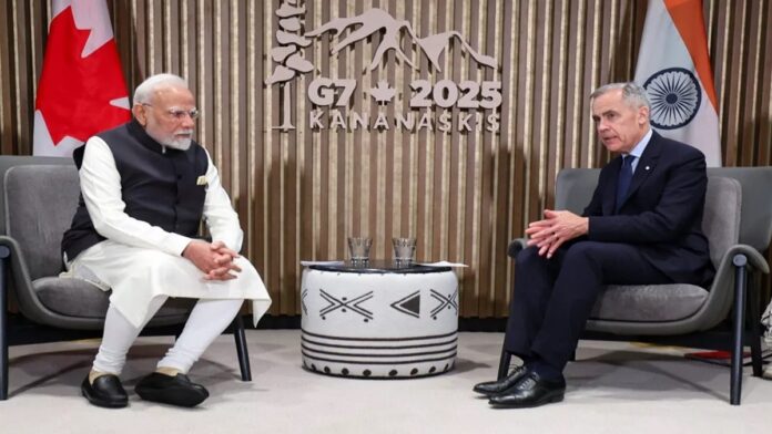 जी7 समिट : पीएम मोदी और मार्क कार्नी के बीच हुई द्विपक्षीय बैठक, एआई और आतंकवाद जैसे मुद्दों पर हुई बातचीत