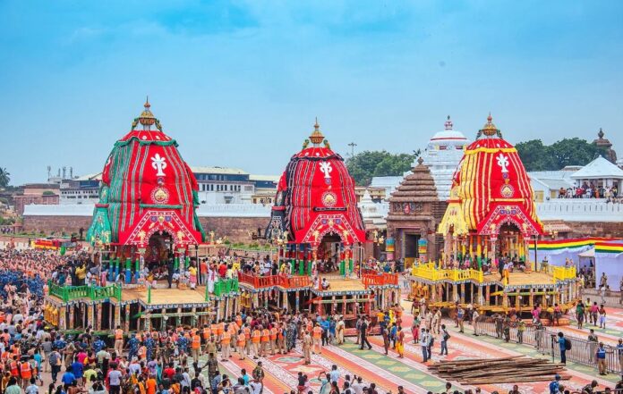 ओडिशा के पुरी में आज होने वाली बाहुड़ा यात्रा के लिए तैयारियां जोरों पर