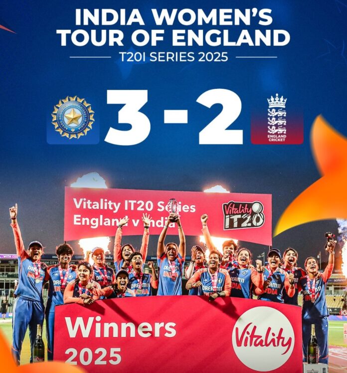 IND-W vs ENG-W टी-20 सीरीज : भारत ने 3-2 से जीती सीरीज, इंग्लैंड ने 5 विकेट से जीता पांचवा टी-20 मैच