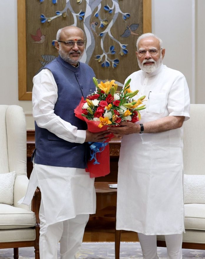 एनडीए से उप-राष्ट्रपति पद के उम्मीदवार चुने जाने पर सी.पी. राधाकृष्णन को पीएम मोदी ने दी बधाई