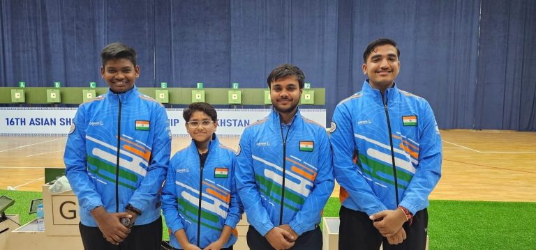 एशियाई निशानेबाजी चैंपियनशिप : भारत के गिरीश गुप्ता ने 10 मीटर एयर पिस्टल में स्वर्ण पदक जीता