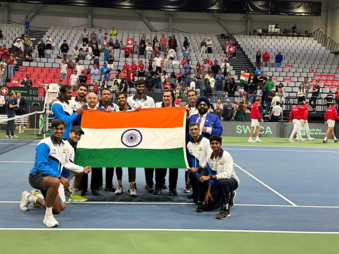 डेविस कप 2025 में भारतीय टीम ने स्विट्जरलैंड को 3-1 से हराया
