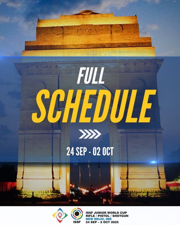 आईएसएसएफ जूनियर विश्व कप आज से नई दिल्ली में शुरू