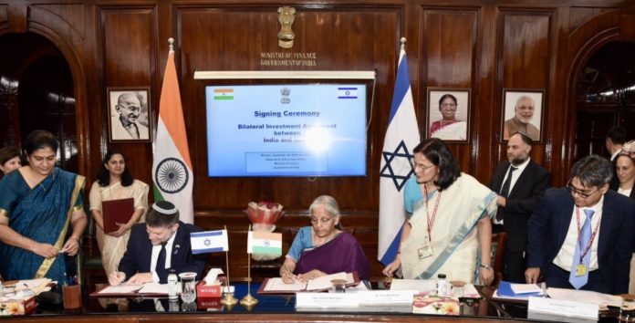 India, Israel Sign Bilateral Investment Agreement in New Delhi