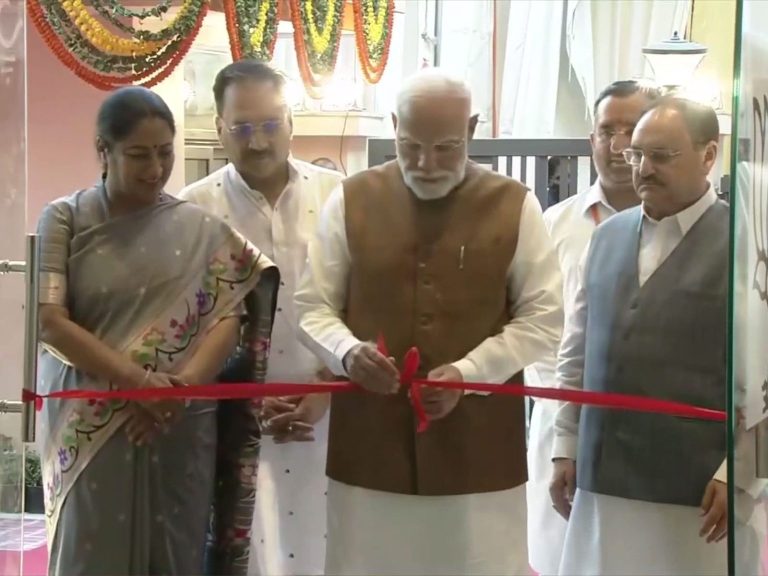 PM Modi Inaugurates New Delhi BJP Office at Deen Dayal Upadhyay Marg