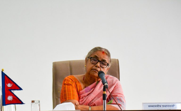 नेपाल की नवनियुक्‍त अंतरिम प्रधानमंत्री सुशीला कार्की के साथ प्रधानमंत्री नरेन्‍द्र मोदी ने की बात