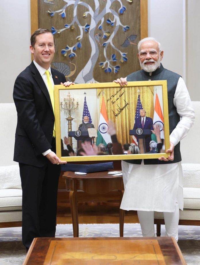भारत में अमेरिका के राजदूत सर्जियो गोर से पीएम मोदी ने की मुलाकात
