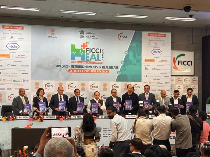 केंद्रीय मंत्री जेपी नड्डा ने नई दिल्ली में फिक्की हील 2025 को किया संबोधित