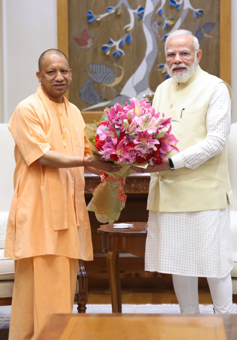 UP CM Yogi Adityanath Meets PM Modi, Vice President Radhakrishnan in Delhi