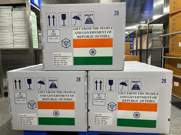 भारत ने तिमोर-लेस्ते को रैबीज प्रसार नियंत्रण के लिए टीके की 10,000 खुराक भेजी भारत ने तिमोर-लेस्ते को रैबीज प्रसार नियंत्रण के लिए टीके की 10,000 खुराक भेजी