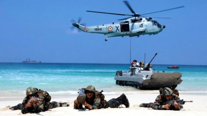 13 तारीख तक चलेगा तीनों सेनाओं का महा अभ्यास त्रिशूल : नौसेना ऑपरेशन महानिदेशक 13 तारीख तक चलेगा तीनों सेनाओं का महा अभ्यास त्रिशूल : नौसेना ऑपरेशन महानिदेशक