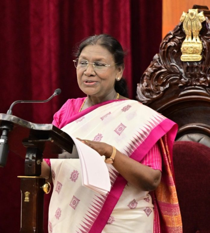 राष्ट्रपति द्रौपदी मुर्मू ने ओडिशा विधानसभा को किया संबोधित