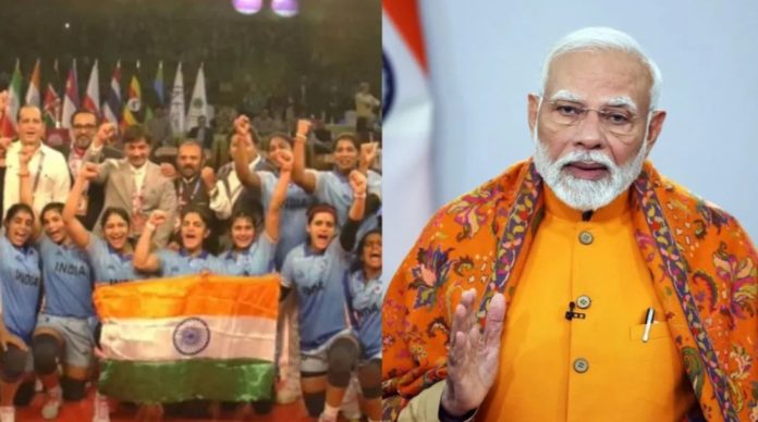भारतीय महिला कबड्डी टीम लगातार दूसरी बार बनी चैंपियन, पीएम नरेंद्र मोदी ने दी बधाई भारतीय महिला कबड्डी टीम लगातार दूसरी बार बनी चैंपियन, पीएम नरेंद्र मोदी ने दी बधाई