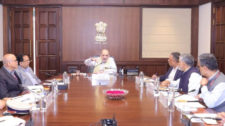 Chaired review meetings on the Delhi car blast with the senior officials- Amit Shah