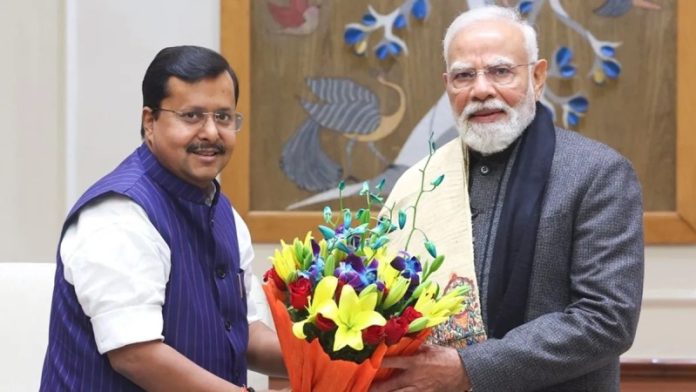 भाजपा के नए राष्ट्रीय कार्यकारी अध्यक्ष नितिन नबीन ने पीएम मोदी से की मुलाकात