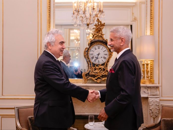 EAM Jaishankar meets IEA Executive Director Fatih Birol in Paris