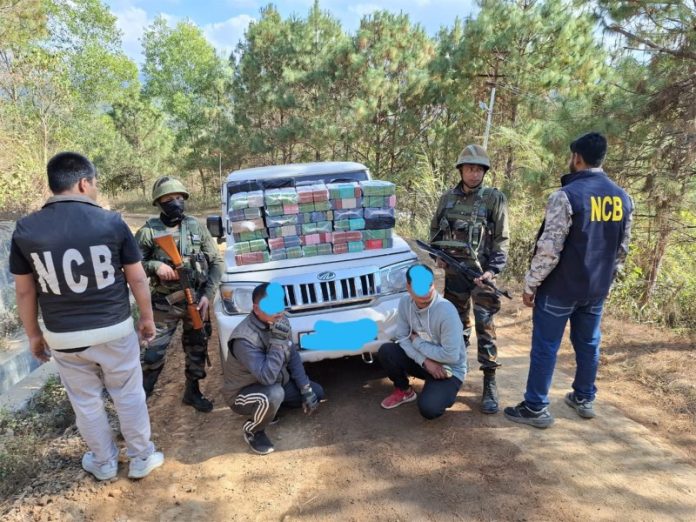 एनसीबी ने भारत-म्यांमार सीमा के पास सीमा पार ड्रग रैकेट का किया भंडाफोड़, 7.3 किलोग्राम हेरोइन की जब्त, 2 गिरफ्तार