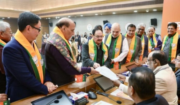 Nitin Nabin files nomination for BJP National President