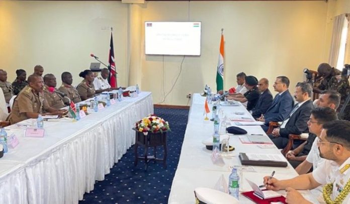 भारत और केन्या के बीच रक्षा अनुसंधान, विकास और उत्पादन में सहयोग बढ़ाने पर चर्चा हुई भारत और केन्या के बीच रक्षा अनुसंधान, विकास और उत्पादन में सहयोग बढ़ाने पर चर्चा हुई