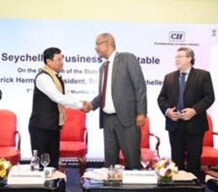 भारत और सेशेल्स ने मुंबई में व्यवसाय गोलमेज वार्ता में समुद्री, ब्लू इकोनॉमी सहयोग पर की चर्चा