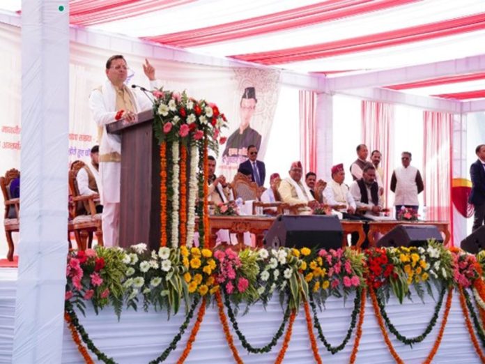 उत्तराखंड : सीएम धामी ने सहसपुर विधानसभा में सड़क चौड़ीकरण परियोजना की आधारशिला रखी