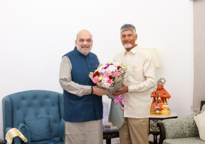 अमरावती को राजधानी का कानूनी दर्जा देने की मांग, केंद्रीय गृहमंत्री अमित शाह से मिले सीएम एन. चंद्रबाबू नायडू