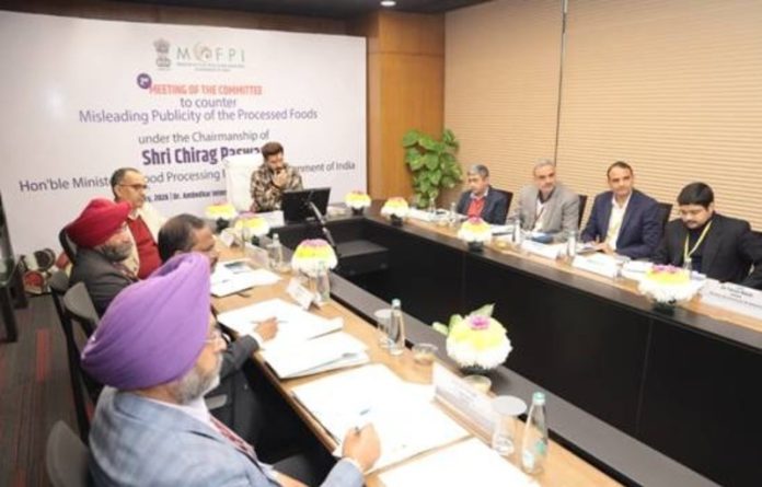 केंद्रीय मंत्री चिराग पासवान ने प्रसंस्कृत खाद्य पदार्थों के बारे में भ्रामक प्रचार का मुकाबला करने के लिए गठित समिति की दूसरी बैठक की अध्यक्षता की