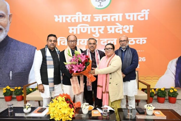 मणिपुर : भाजपा नेता युम्नाम खेमचंद सिंह सर्वसम्मति से चुने गए भाजपा विधायक दल के नेता