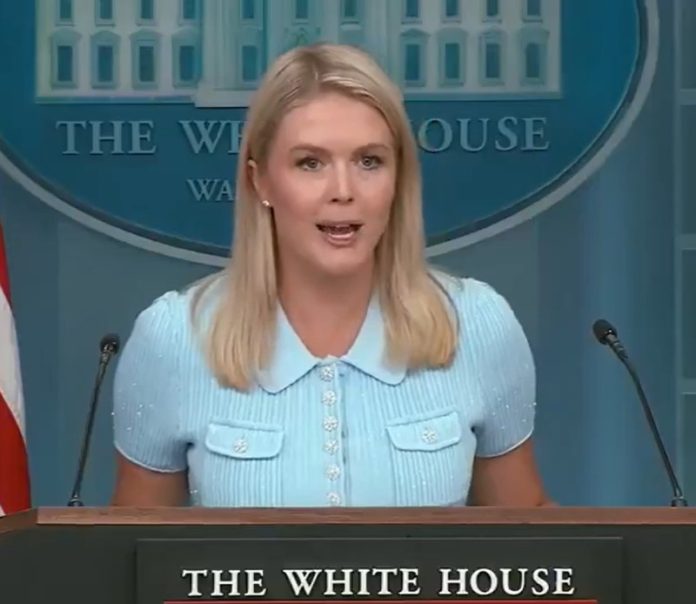 पिछले नौ महीनों में किसी भी अवैध अप्रवासी को अमरीका में नहीं छोड़ा गया : अमेरिकी राष्ट्रपति कार्यालय की प्रेस सचिव कैरोलिन लीविट