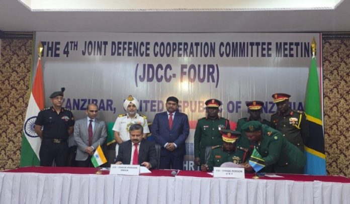 भारत और तंजानिया के बीच संयुक्त रक्षा सहयोग समिति की चौथी बैठक जांजीबार में की गई आयोजित