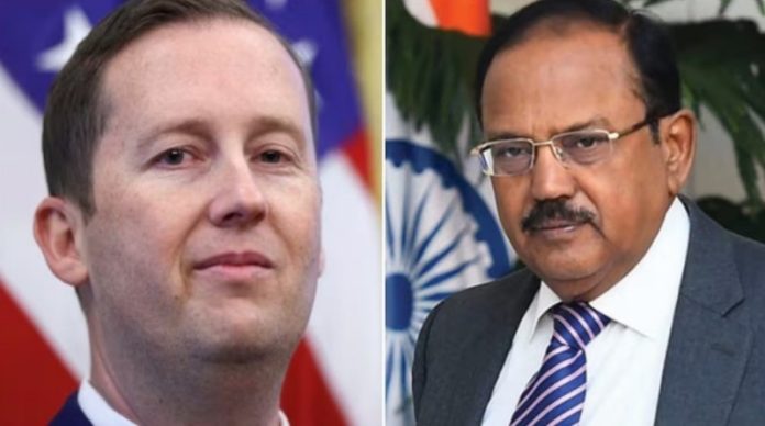 अमेरिका के राजदूत सर्जियो गोर ने राष्ट्रीय सुरक्षा सलाहकार अजीत डोभाल से की मुलाकात अमेरिका के राजदूत सर्जियो गोर ने राष्ट्रीय सुरक्षा सलाहकार अजीत डोभाल से की मुलाकात