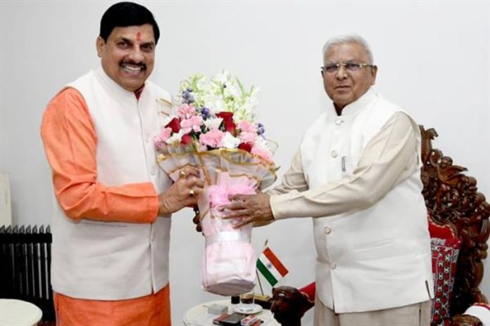 मप्र : राज्यपाल पटेल से सीएम डॉ. मोहन यादव ने की सौजन्य भेंट