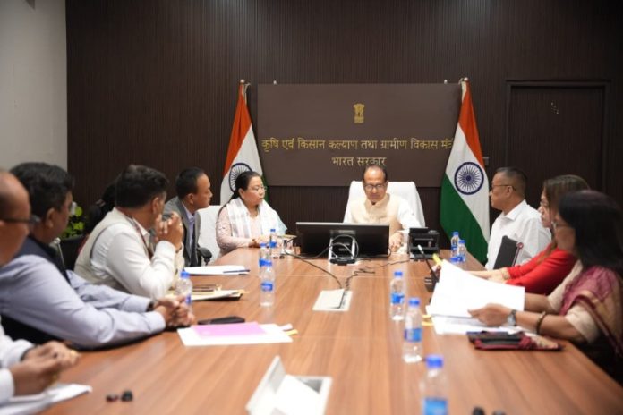 मणिपुर की उपमुख्यमंत्री नेमचा किपगेन ने दिल्ली में कृषि मंत्री शिवराज सिंह चौहान से की मुलाकात