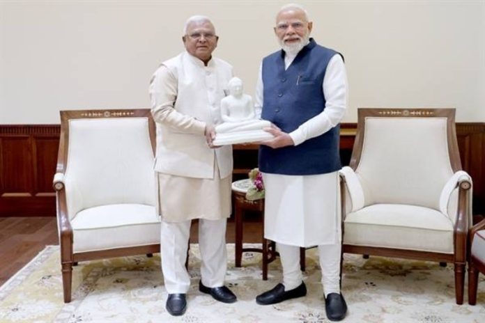 पीएम मोदी से मध्य प्रदेश के राज्यपाल मंगुभाई पटेल ने की मुलाकात