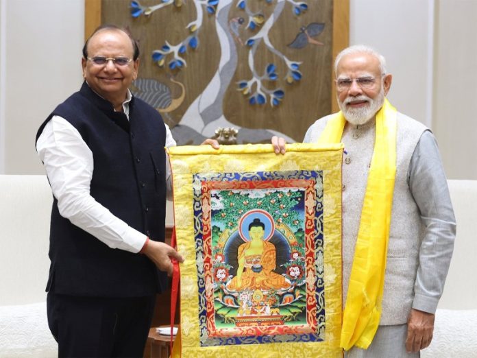 लद्दाख के उपराज्यपाल विनय कुमार सक्सेना ने पीएम मोदी से की मुलाकात