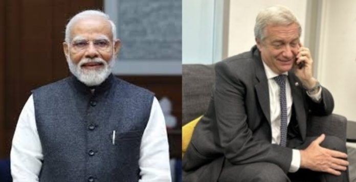पीएम मोदी ने चिली के राष्ट्रपति का पदभार ग्रहण करने पर जोस एंटोनियो कास्ट रिस्ट को बधाई दी पीएम मोदी ने चिली के राष्ट्रपति का पदभार ग्रहण करने पर जोस एंटोनियो कास्ट रिस्ट को बधाई दी