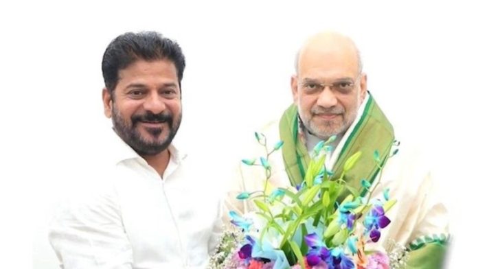 तेलंगाना के सीएम ए. रेवंत रेड्डी ने नई दिल्ली में केंद्रीय गृह मंत्री अमित शाह से की मुलाकात