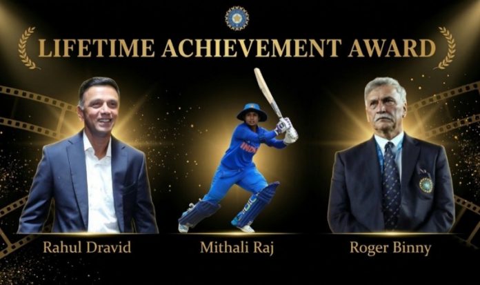 BCCI to honour Roger Binny, Rahul Dravid, Mithali Raj with Lifetime Achievement Awards at Naman Awards 2026 BCCI to honour Roger Binny, Rahul Dravid, Mithali Raj with Lifetime Achievement Awards at Naman Awards 2026
