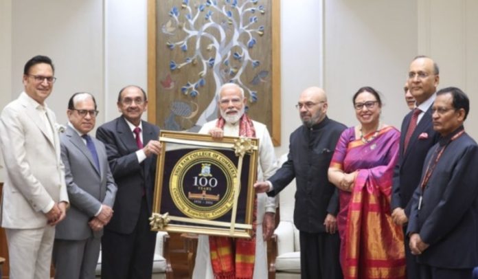 पीएम मोदी ने श्रीराम कॉलेज ऑफ कॉमर्स के प्रशासनिक निकाय प्रतिनिधिमंडल से की मुलाकात
