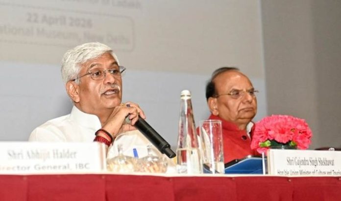 केंद्रीय मंत्री गजेंद्र सिंह शेखावत ने लद्दाख में भगवान बुद्ध के पवित्र अवशेषों की प्रदर्शनी के उद्घाटन समारोह को किया संबोधित