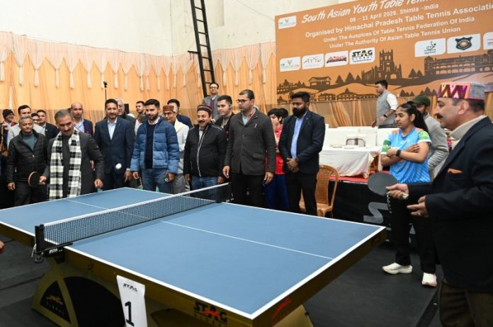 हिमाचल प्रदेश : सीएम सुक्खू ने शिमला में दक्षिण एशियाई युवा टेबल टेनिस चैंपियनशिप 2026 का किया उद्घाटन