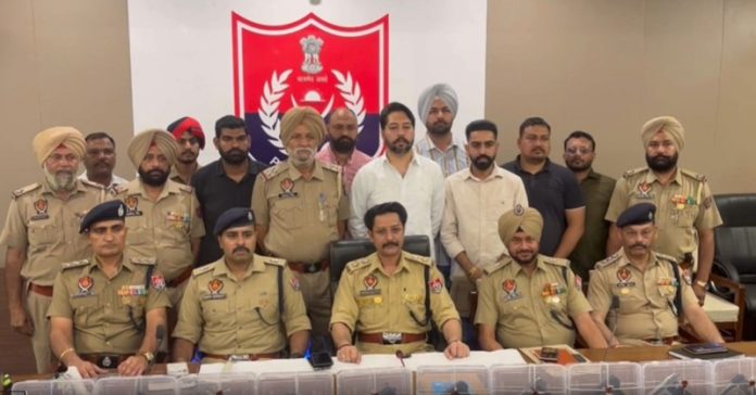 पंजाब पुलिस ने गिरोहवार के तहत एक बड़े अपराध को नाकाम किया, 4 लोगों को गिरफ्तार किया, 10 हथियार बरामद किए