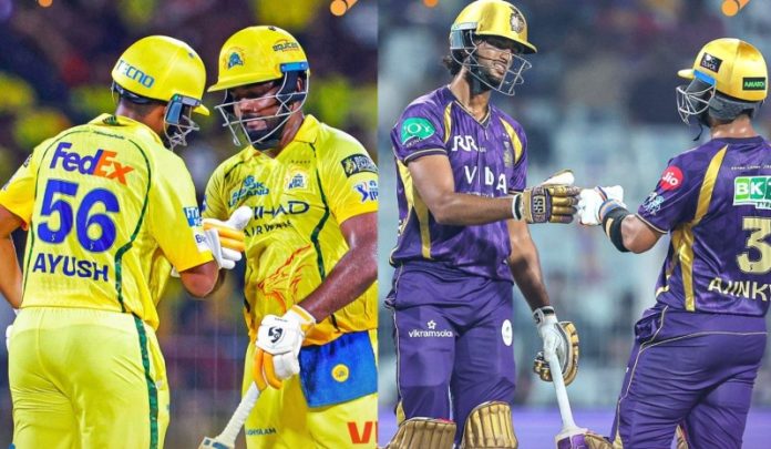 आईपीएल 2026 : चेन्नई सुपर किंग्स और कोलकाता नाइट राइडर्स के बीच मुकाबला आज