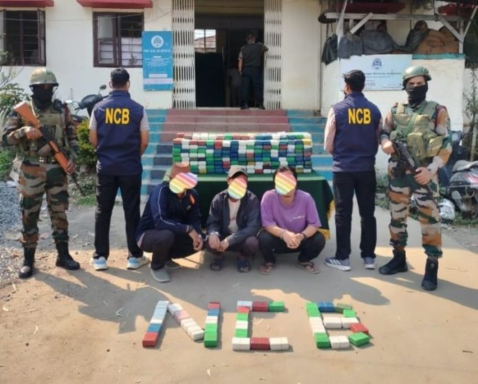 मणिपुर के चुराचांदपुर से एनसीबी ने ₹11 करोड़ की हेरोइन के 474 साबुन केस किए जब्त