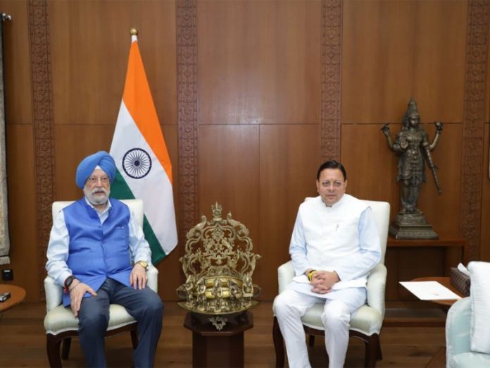 उत्तराखंड के सीएम धामी ने नई दिल्ली में पेट्रोलियम मंत्री हरदीप सिंह पुरी से की मुलाकात