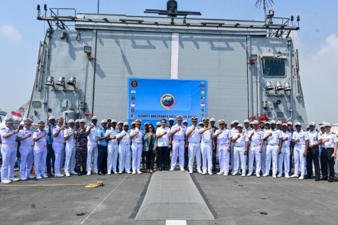 INS Sunayna Reaches Jakarta on SAGAR Mission, Marks 3rd Port Call