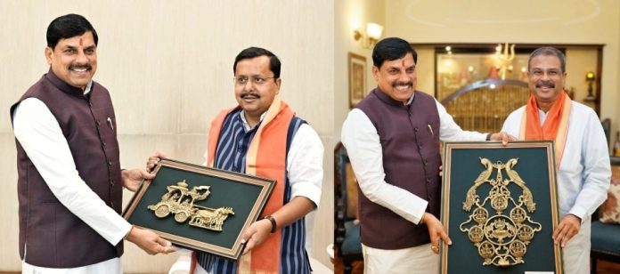 सीएम डॉ. मोहन यादव ने नई दिल्ली में भाजपा के राष्ट्रीय अध्यक्ष नितिन नबीन और केन्द्रीय शिक्षा मंत्री धर्मेन्द्र प्रधान से की सौजन्य भेंट