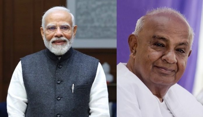 पीएम मोदी ने पूर्व पीएम एच. डी. देवेगौड़ा को जन्मदिन की दी बधाई पीएम मोदी ने पूर्व पीएम एच. डी. देवेगौड़ा को जन्मदिन की दी बधाई