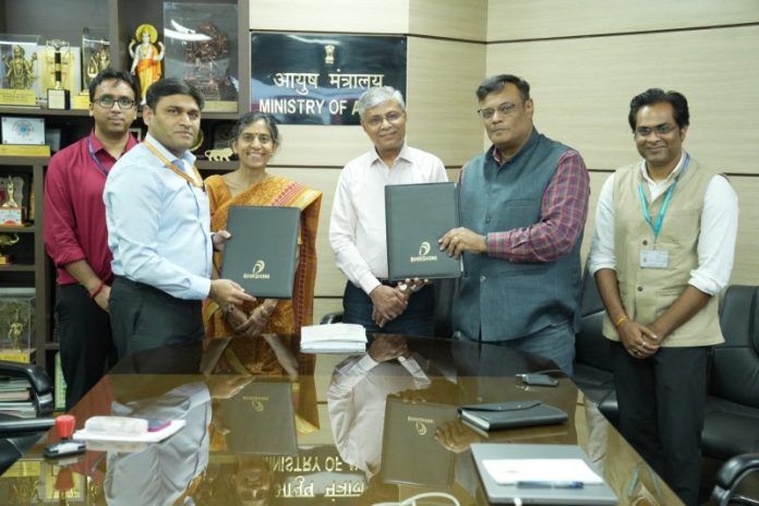 आयुष मंत्रालय ने एआई आधारित भाषा प्रौद्योगिकी के लिए भाषिनी प्रभाग के साथ किया समझौता