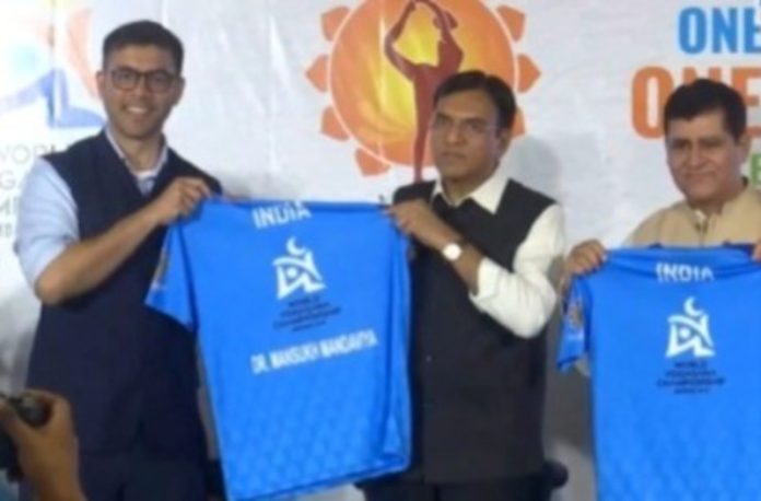 खेल मंत्री मनसुख मांडविया ने प्रथम विश्व योगासन चैंपियनशिप 2026 की चैंपियनशिप फिल्म लॉन्च की